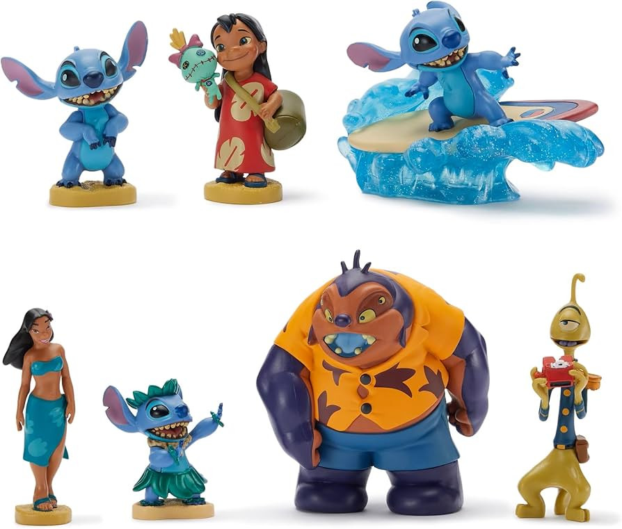 Disney Store Official Lilo & Stitch Figure Set – 7 Fully Sculpted Disney Figures Including Lilo... | Amazon (US)