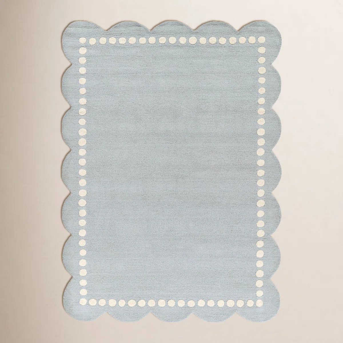 Momeni Lily Hand Tufted Wool Solid Blue Area Rug 5' X 7'6" | Wayfair North America