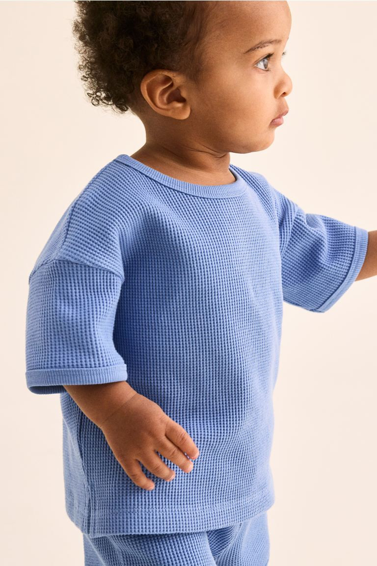 2-piece waffled cotton set | H&M (UK, MY, IN, SG, PH, TW, HK)