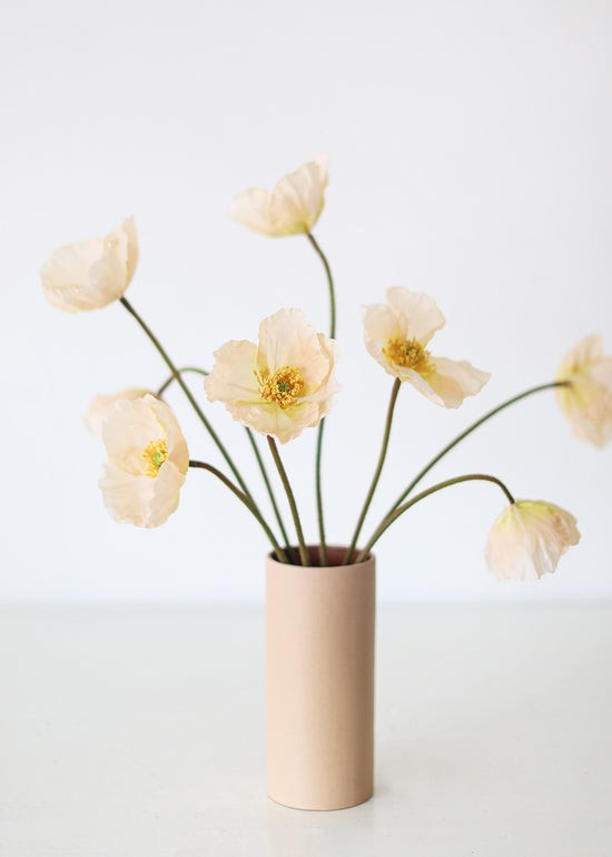 Soft Peach Silk Poppy | Afloral (US)