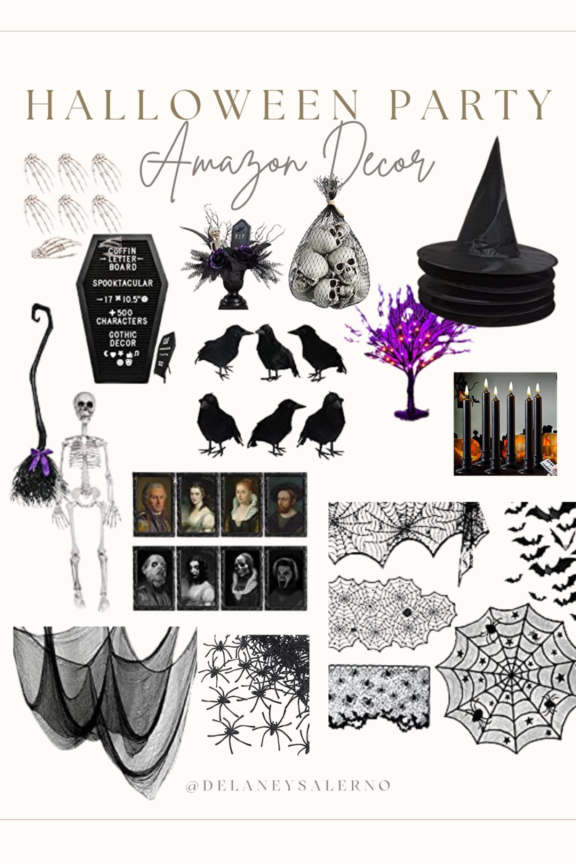 Halloween dinner party decor because im in my hostess era 🖤💀 

#LTKHalloween #LTKHoliday #LTKhome