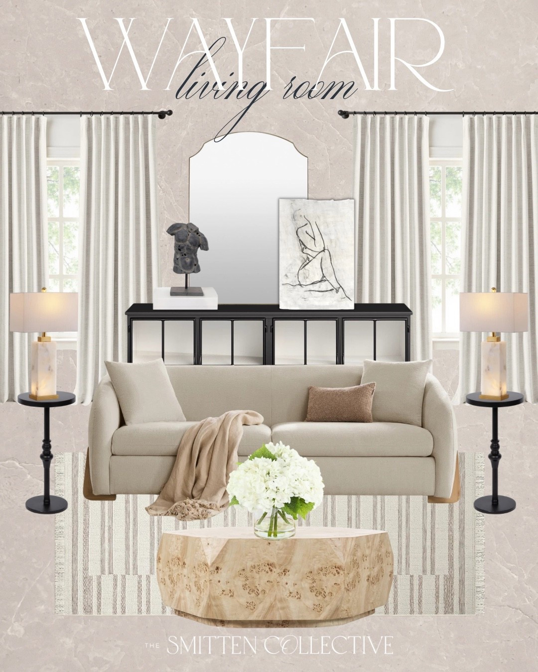 Wayfair living room! Loving the layered creams, warm wood tones, and modern black accents for that effortless elevated look. ✨

Wayfair, living room, wayfair style, wayfair home 

#LTKHome #LTKSeasonal #LTKSaleAlert