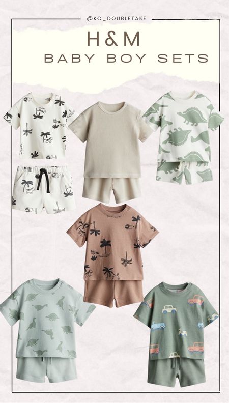 15% off hm! Cute baby boy sets for summer 