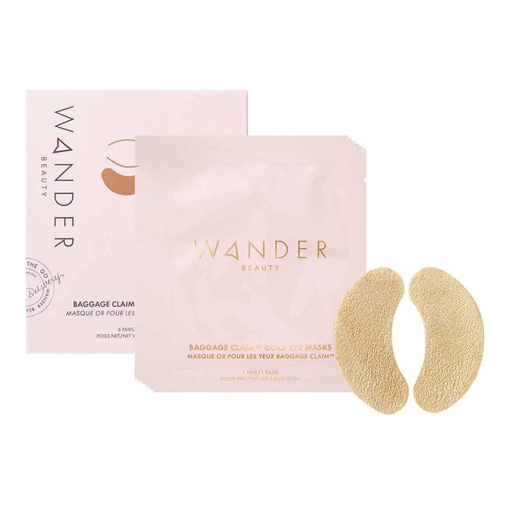 Wander Beauty Baggage Claim - Gold Foil Under Eye Patches For Dark Circles and Puffiness - Under ... | Amazon (US)