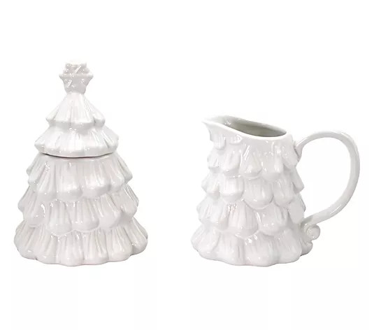Temp-tations Seasonal Cream and Sugar Set - QVC.com | QVC