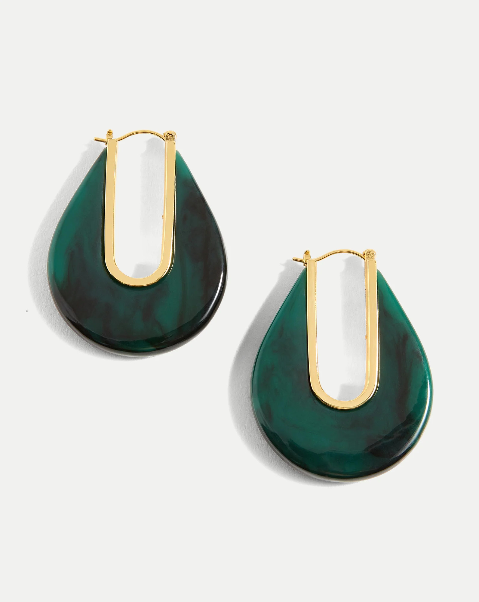 Resin Drop Hoop Earring | Veronica Beard