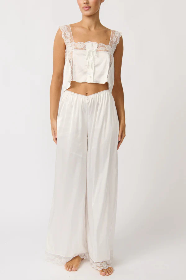 Cindy Pant Set Ivory | Kat the Label US