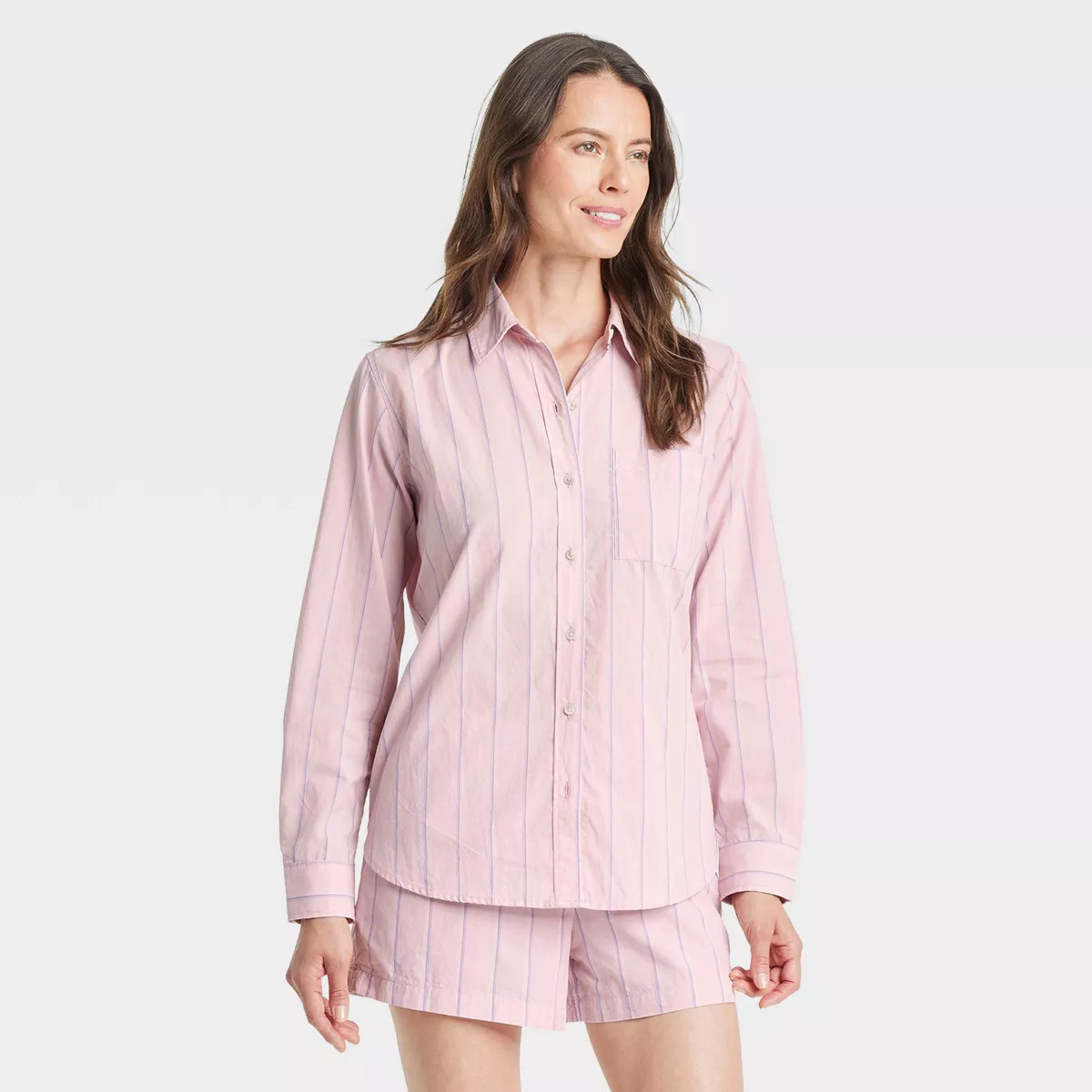 Women's Long Sleeve Collared Button-Down Shirt - Universal Thread™ | Target