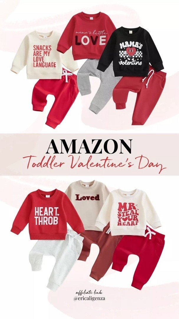 Amazon finds for Valentine’s Day - toddler outfits ❤️

#LTKKids #LTKValentine #LTKBaby