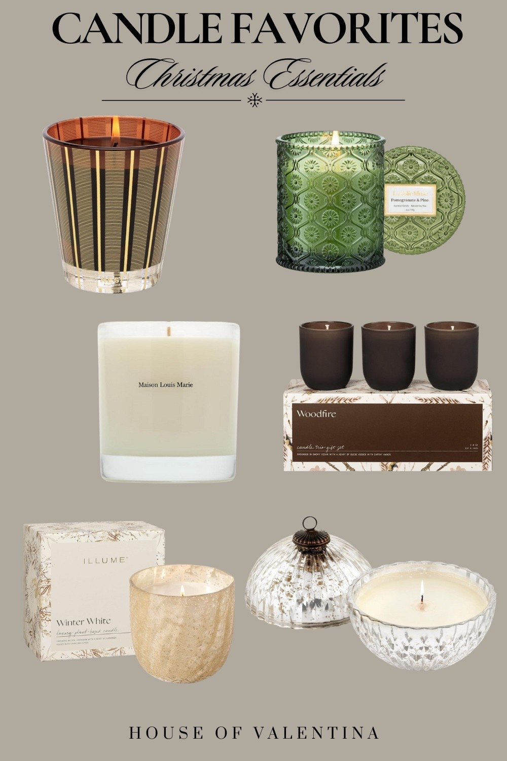 Eeeekkk! I have bought SO many candles over the years and these are the ALL STARS. These are THE BEST OF THE BEST, the creme de la creme! They smell soooo good! OMG I wish I could send these scents through to you, but I will tell you this. These are just as lovely as they sound! I genuinely believe that you will love any of these and they will fill your
home with the fragrance of the holidays, of warmth, of love, and good cheer. I’m getting
giddy just thinking about these arriving at your door and the smile they will bring to you! 

 #LTKGiftGuide #LTKHoliday #LTKSeasonal