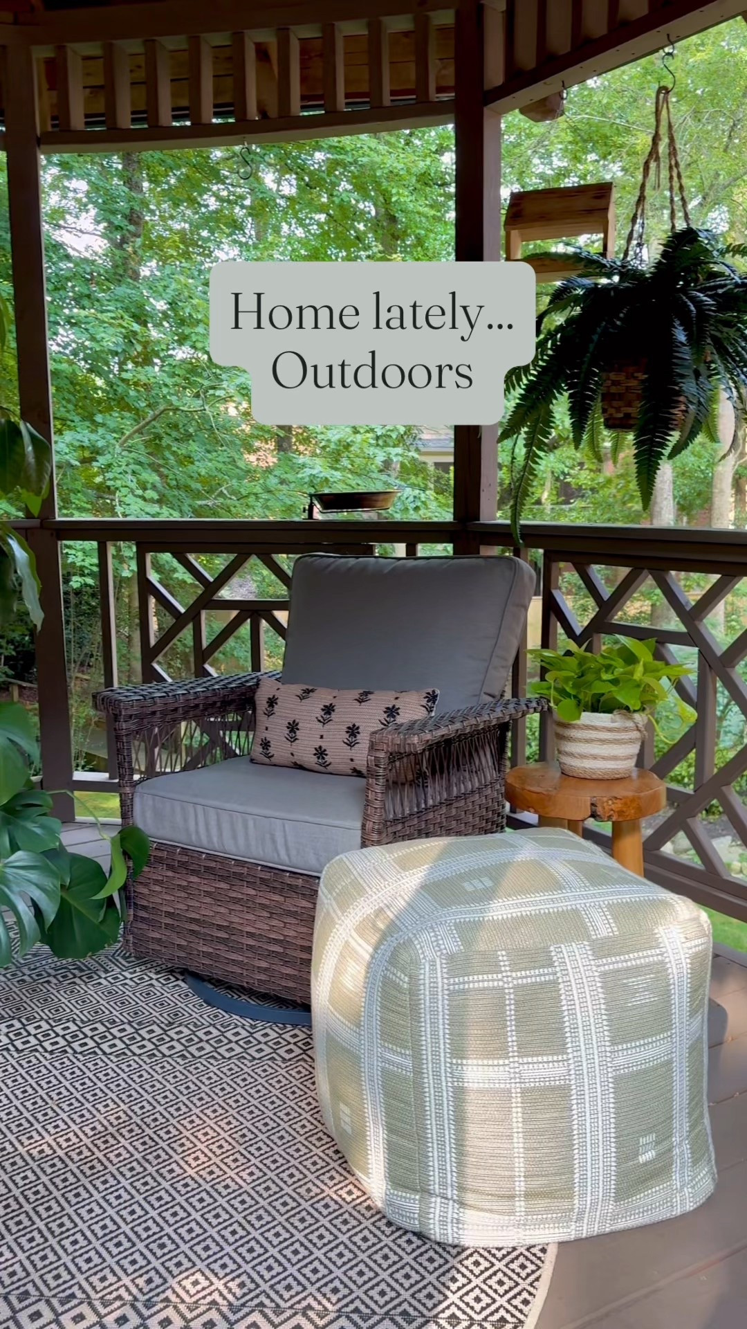 🍃Dreaming of a cozy porch setup but worried about the cost? You're in luck! My latest video walks you through all the pieces I used to make my porch the ultimate relaxation spot. Every single item is something I personally found to be amazing quality, super comfortable, and incredibly affordable. My goal is always to help you create a space you love on a budget you can feel good about! 
🤗

  , 

 #LTKBudgetFinds #Porch #PatioFurniture #AffordableHome #SummerHome #PorchLife #LTKOutdoors 

#LTKFindsUnder100 #LTKSaleAlert #LTKHome