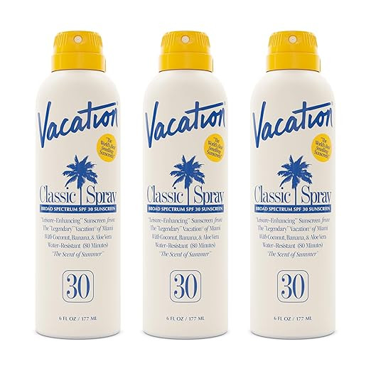 Vacation Classic Sunscreen Spray SPF 30, Water-Resistant, Lightweight, Transparent on All Skin To... | Amazon (US)
