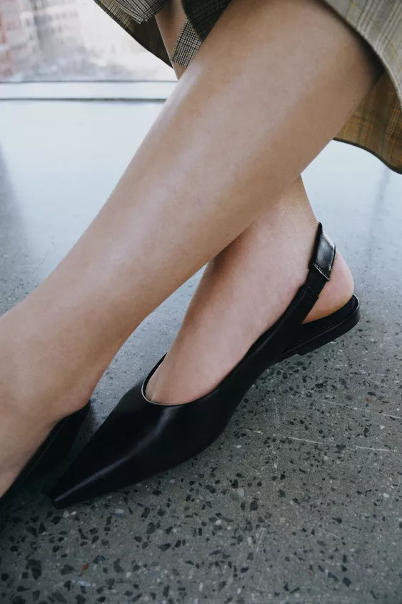 KITTEN HEEL SLINGBACK SHOES | Zara US