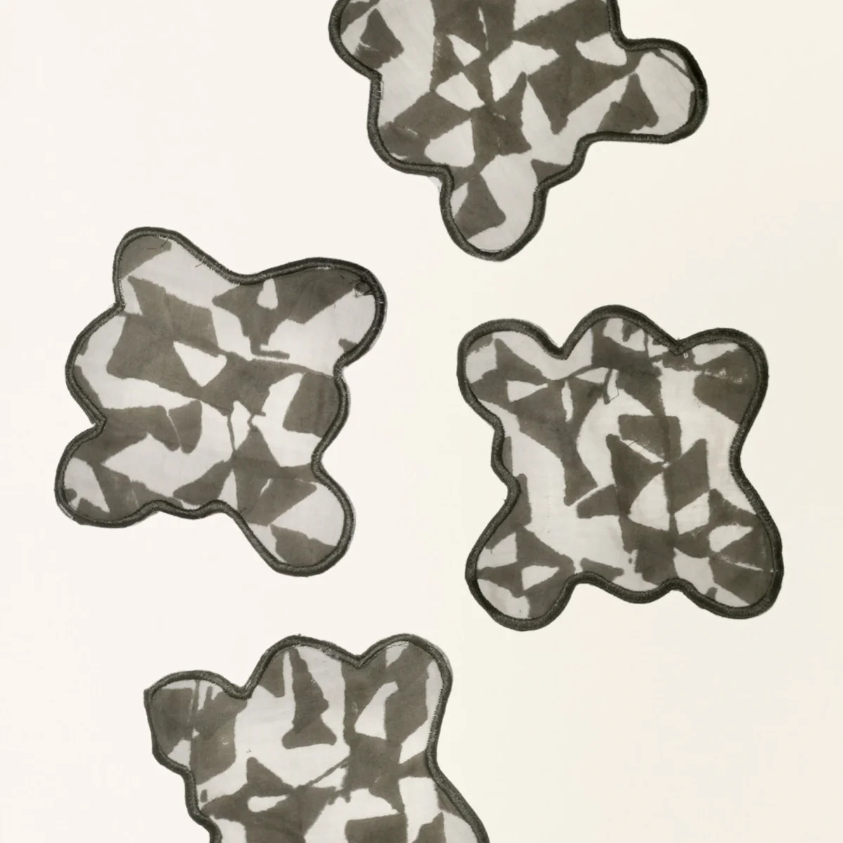 Scalloped Cocktail Napkins in Seaglass in Branch | MIRTH