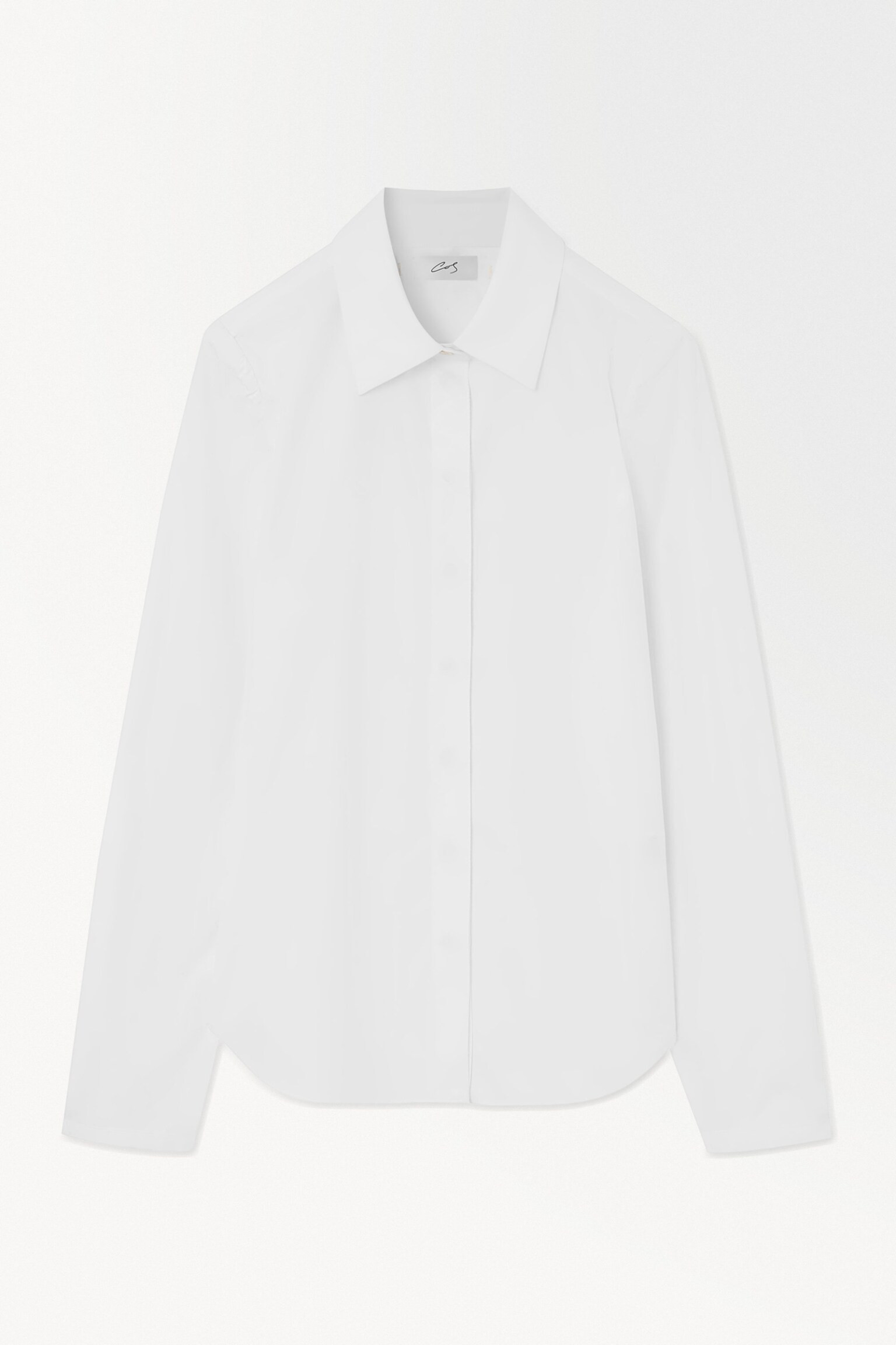 LA CHEMISE EN SOIE ET COTON - BLANC | COS (EU)