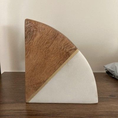 Wood and Marble Bookend - Threshold™ | Target