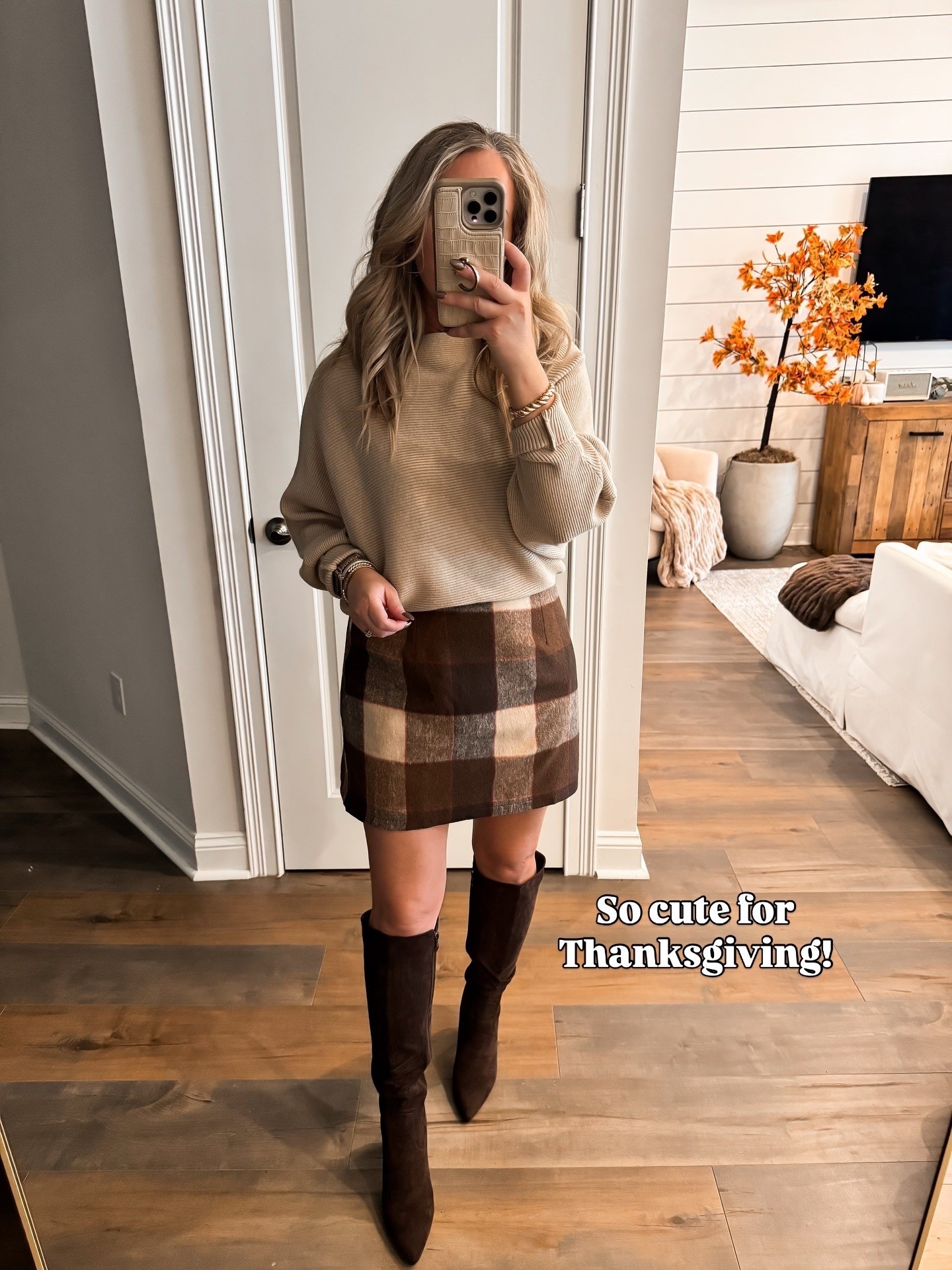 Amazon fashion Amazon finds fall fashion fall outfit Thanksgiving outfit plaid skirt size m

#LTKFindsUnder50 #LTKSeasonal