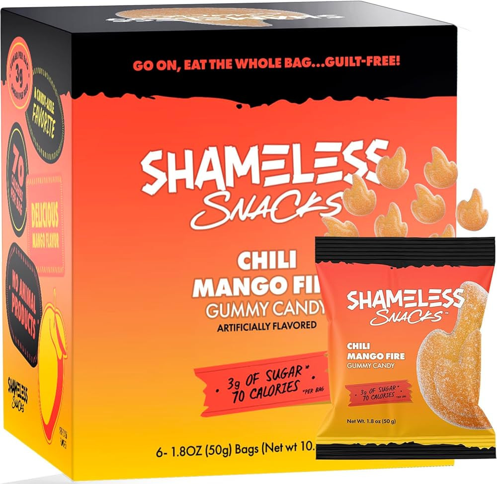 Shameless Snacks - Healthy Low Calorie Snacks, Low Carb Keto Gummies (Gluten Free Candy) - 6 Pack... | Amazon (US)