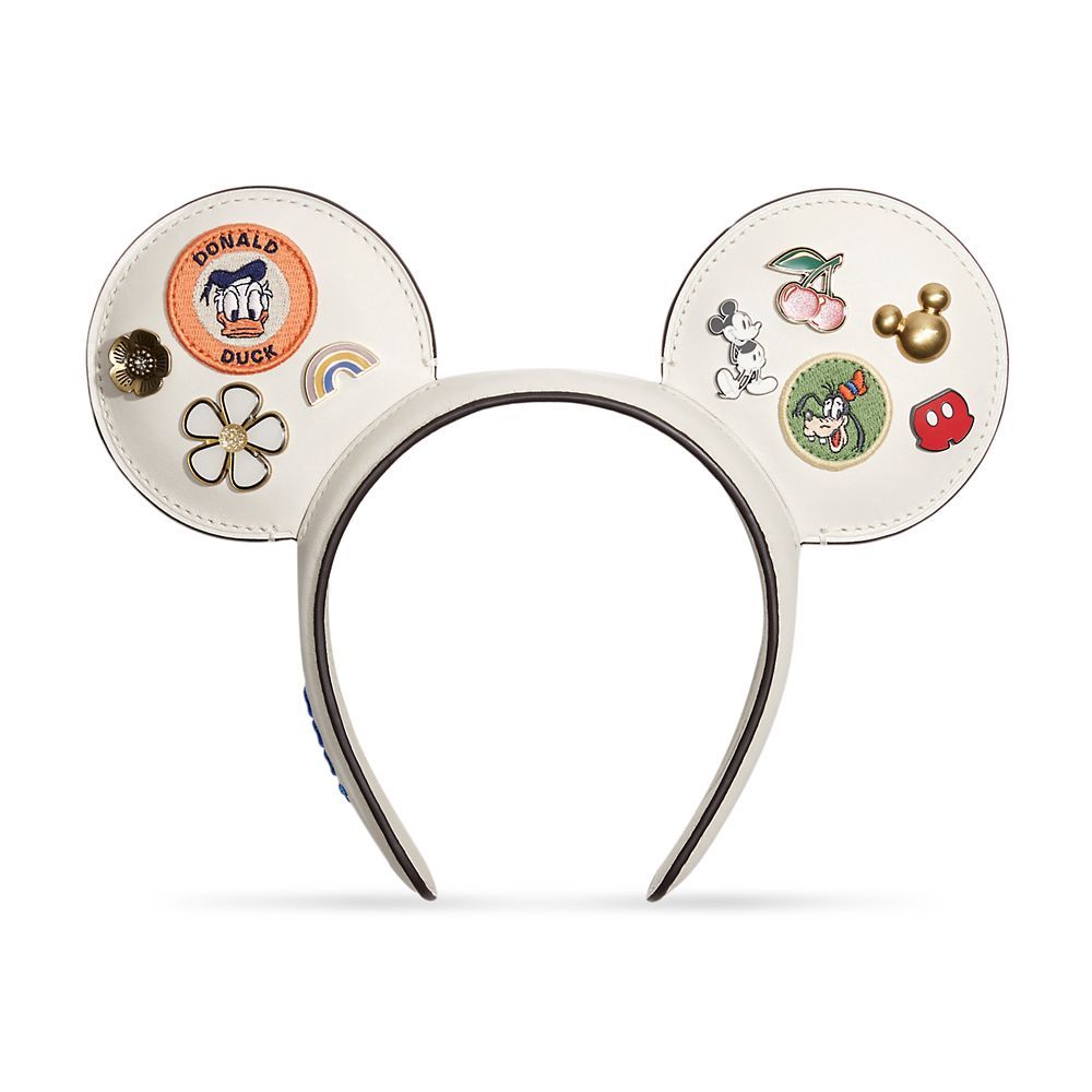 Mickey Mouse and Friends Leather Ear Headband for Adults by COACH – Disneyland | Disney Store