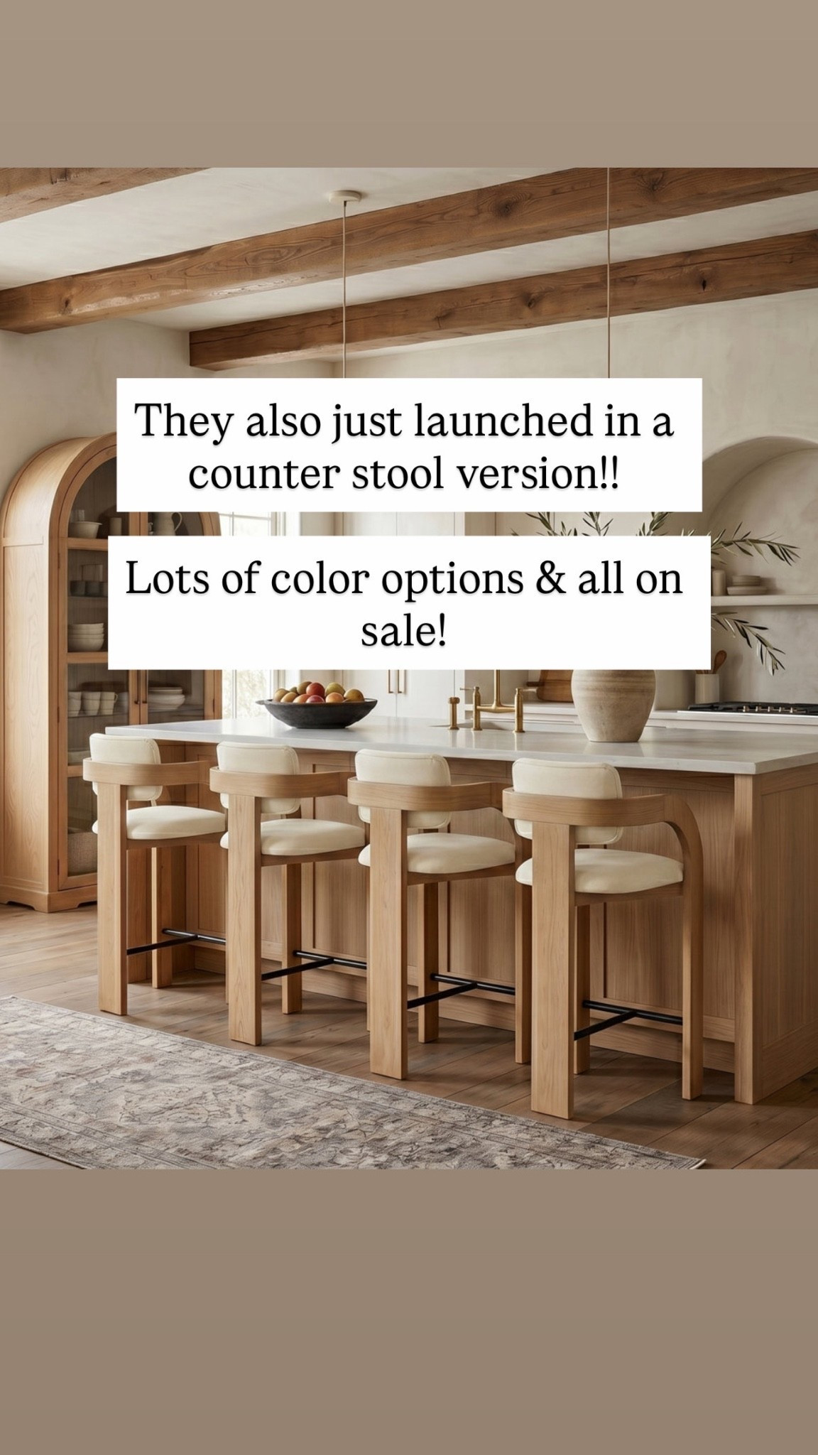 They also just launched in a counter stool version!!

Lots of color options & all on sale!