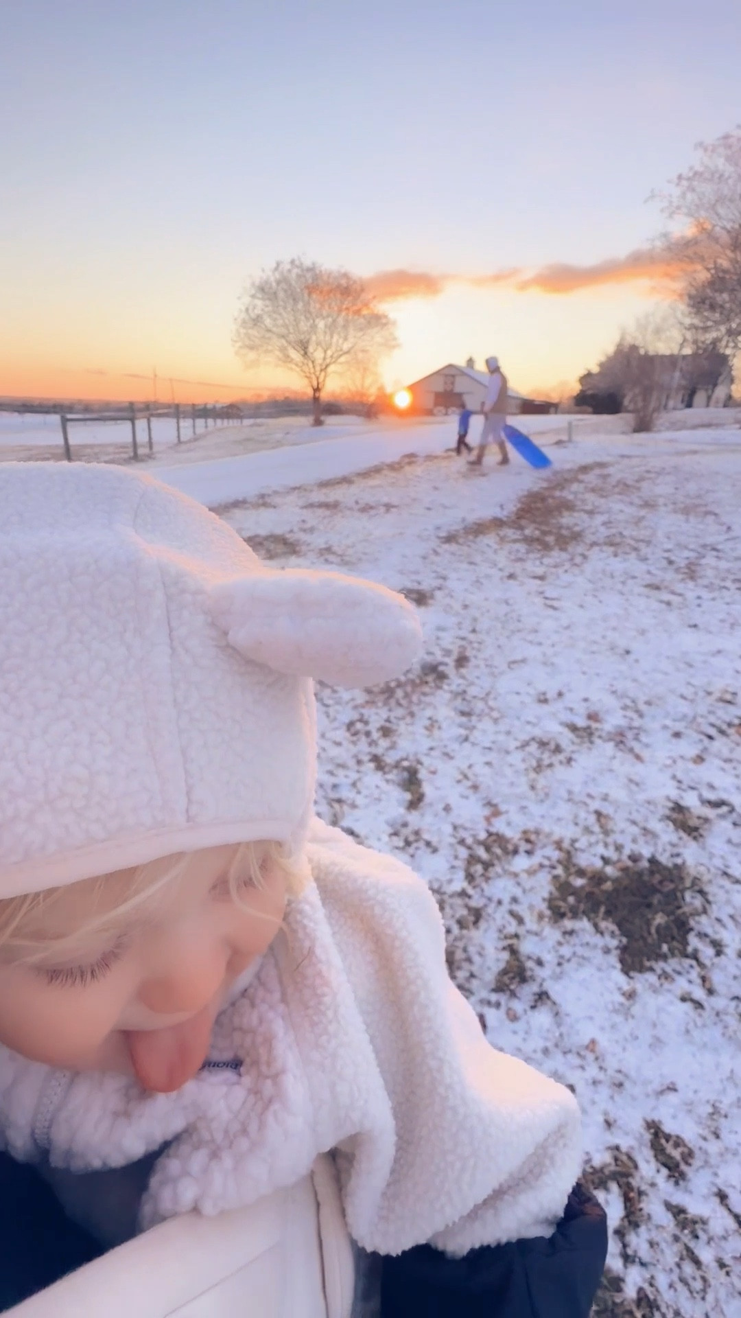 And some more ice ❄️ sledding 🛷 at sunset 🌅 to close out the evening 🌄  with my littlest baby bear 🐻‍❄️ on my chest!! 🤱 It just truly doesn’t get better than this y’all!! 🥰🏔️🫶🏽🌲🌨️

#LTKdayinmylife #LTKSeasonal #LTKmomlife