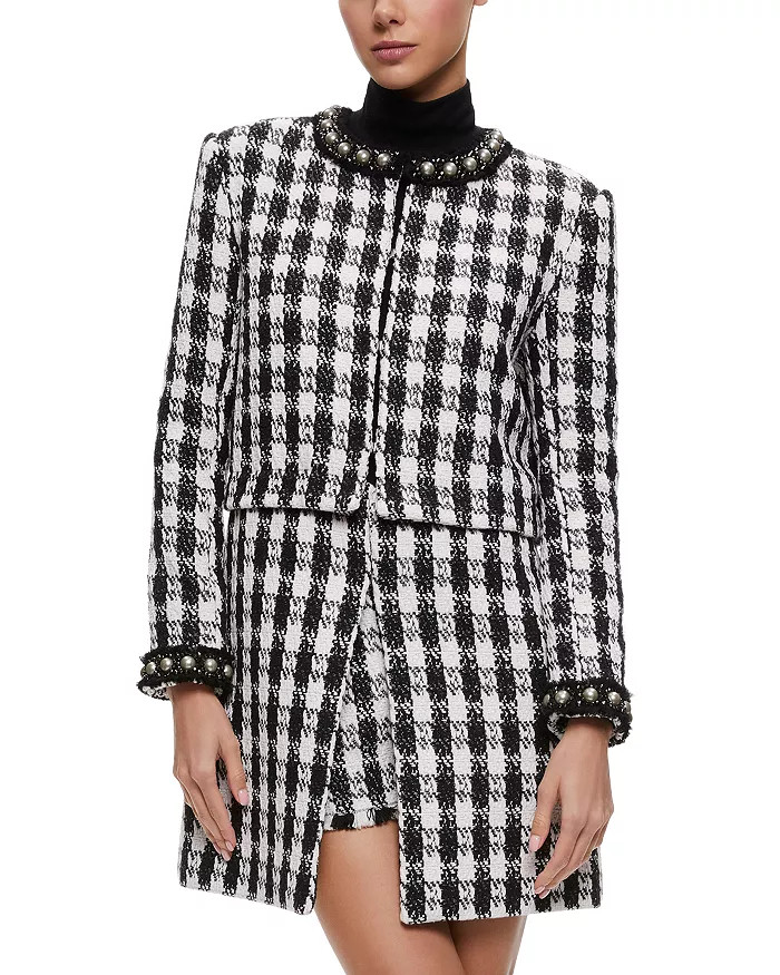 Deon Embellished 2 Piece Extendable Check Jacket | Bloomingdale's (US)