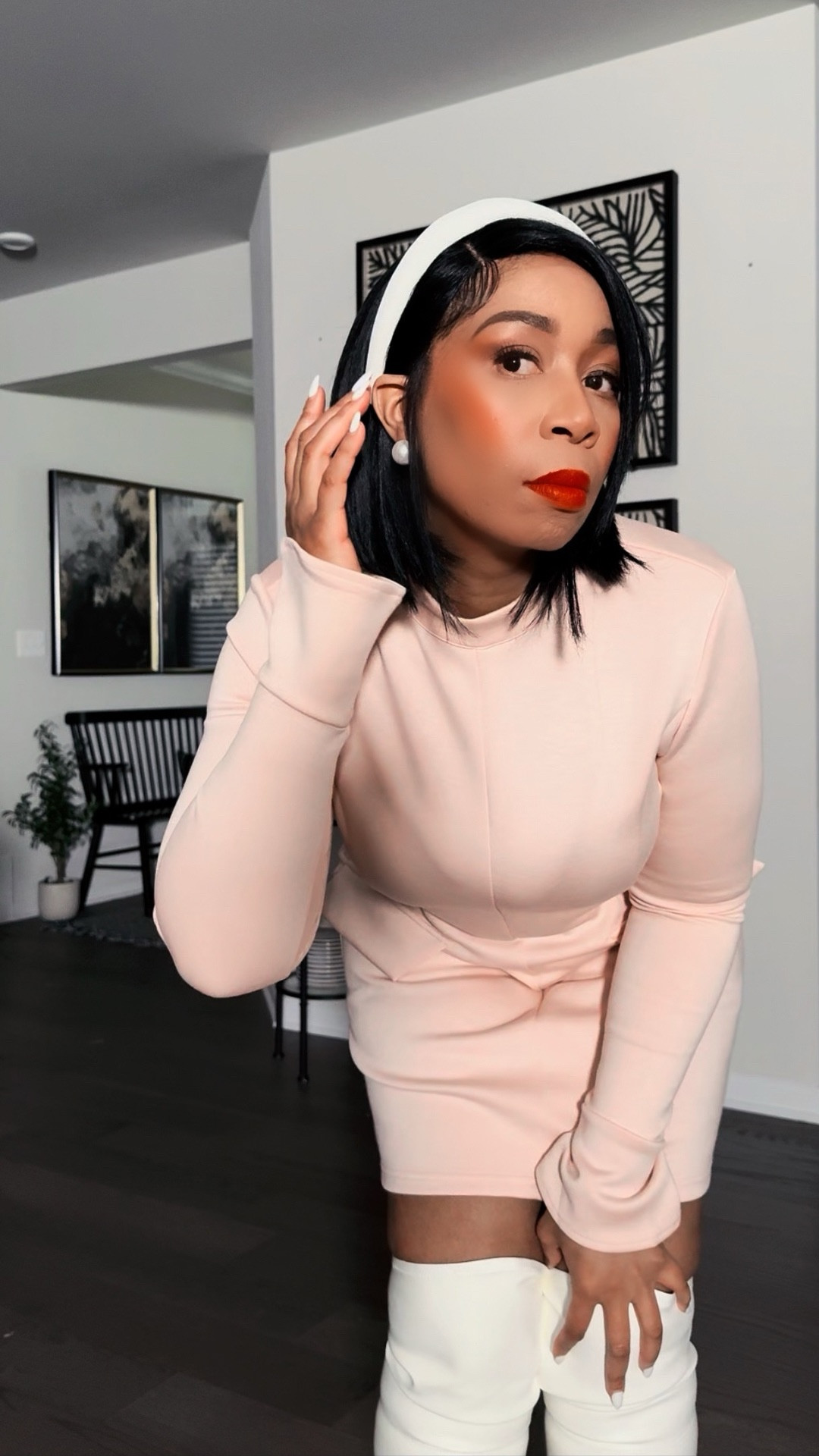 Classy Galentine’s or Valentine’s Or Brunch outfit idea with a pink dress and white boots. Follow me on Instagram for more outfit ideas and style tips  

#womensStyle #classystyle #modeststyle #cuteoutfit #valentinedayoutfit  #galentinesdayoutfit 


#LTKFindsUnder100 #LTKFindsUnder50 #LTKStyleTip