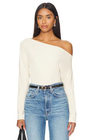 LNA Odette Ribbed Top in Bone from Revolve.com | Revolve Clothing (Global)