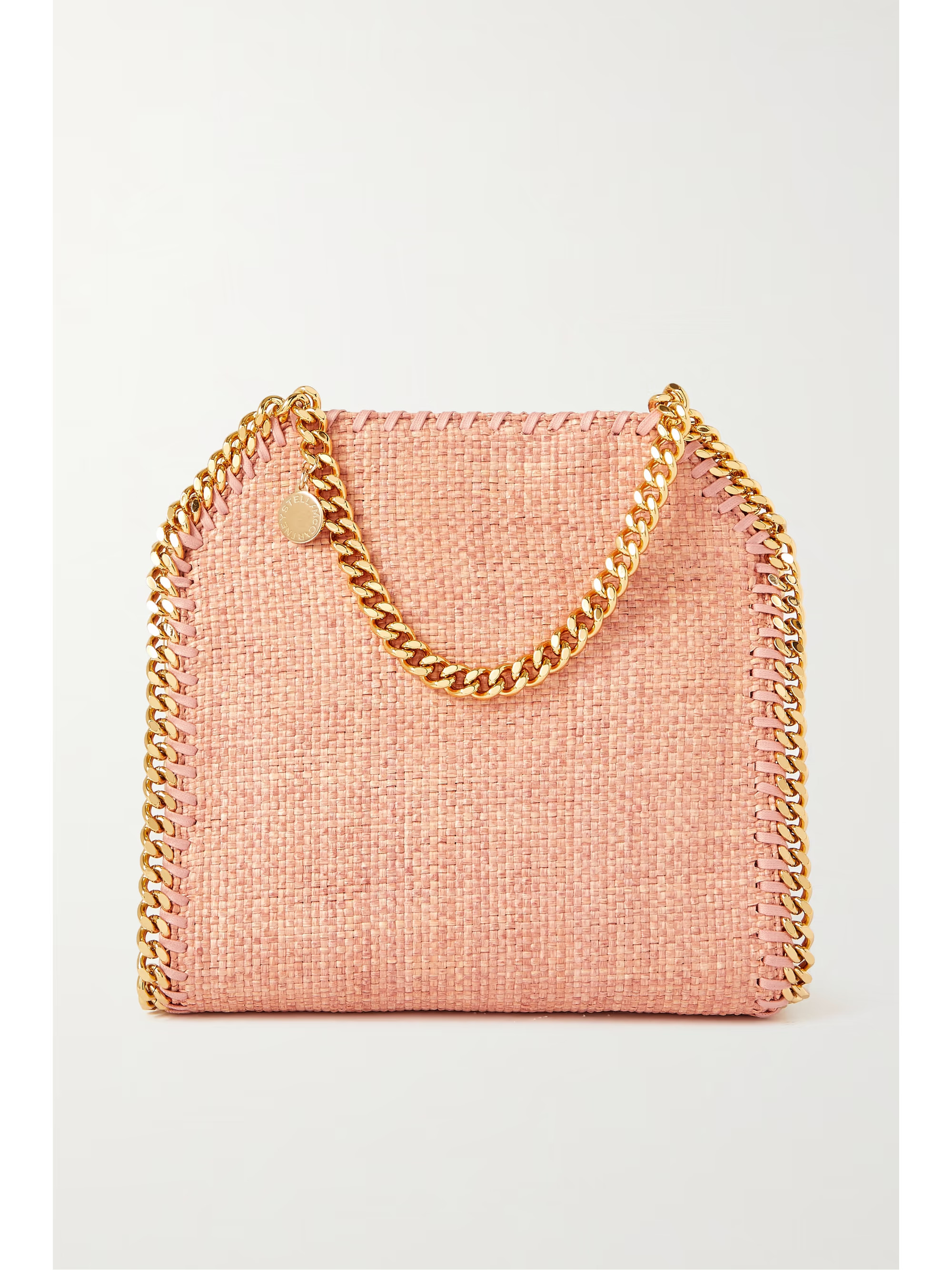 The Falabella mini woven raffia tote | NET-A-PORTER (UK & EU)