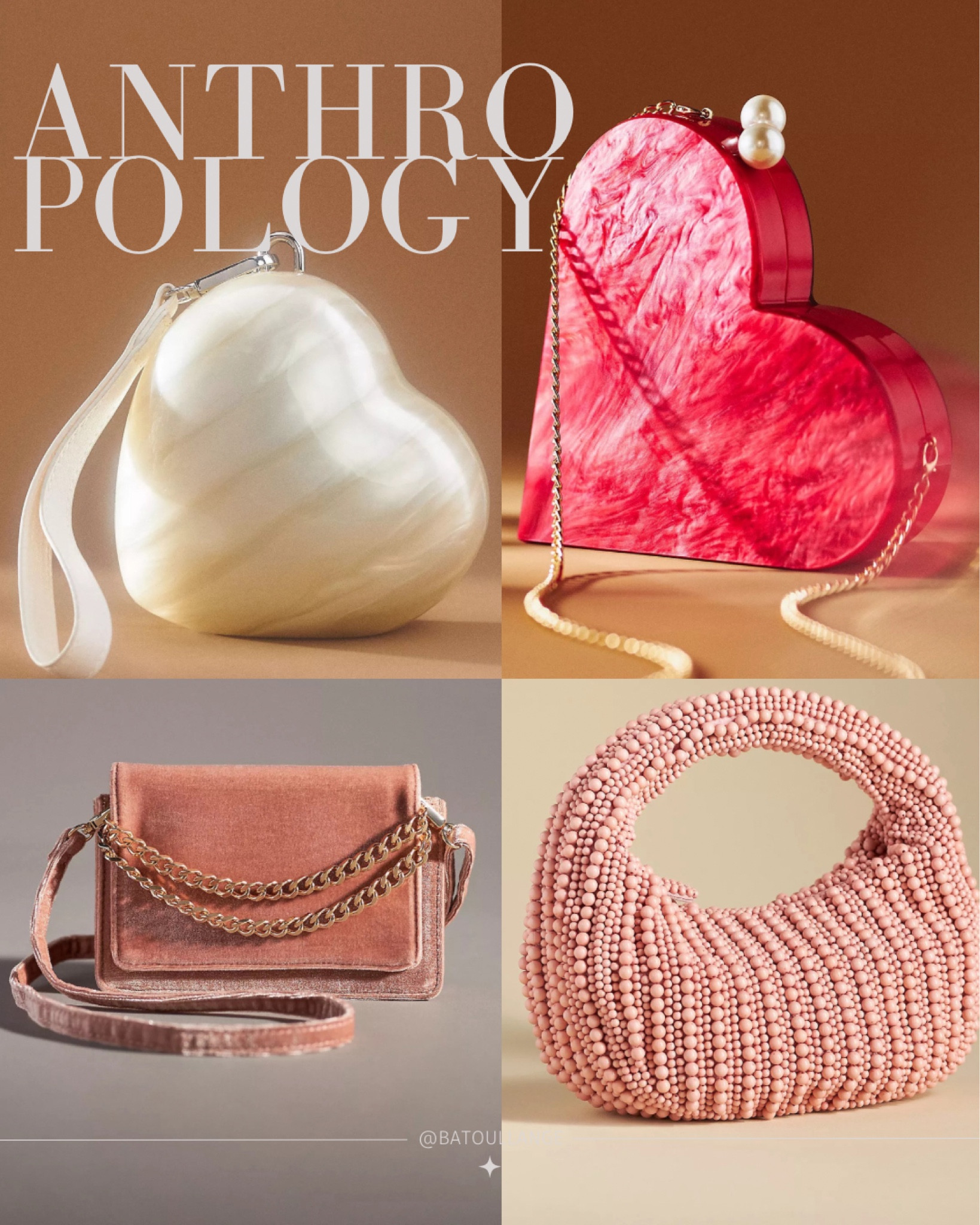 Anthropology Valentines bags 💌 
How dreamy are these?

#LTKSeasonal #LTKstyletip