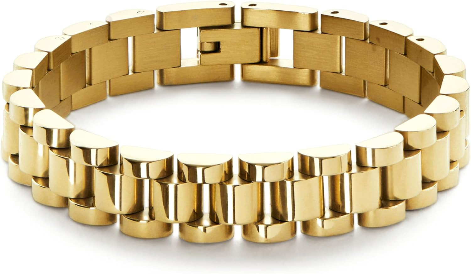 Ana Luisa Gold Watch Strap Bracelet - 14K Gold Plated Bracelet, Extra Links Included - Classic De... | Amazon (US)