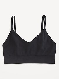 Seamless Ribbed Longline Bra | Old Navy (US)