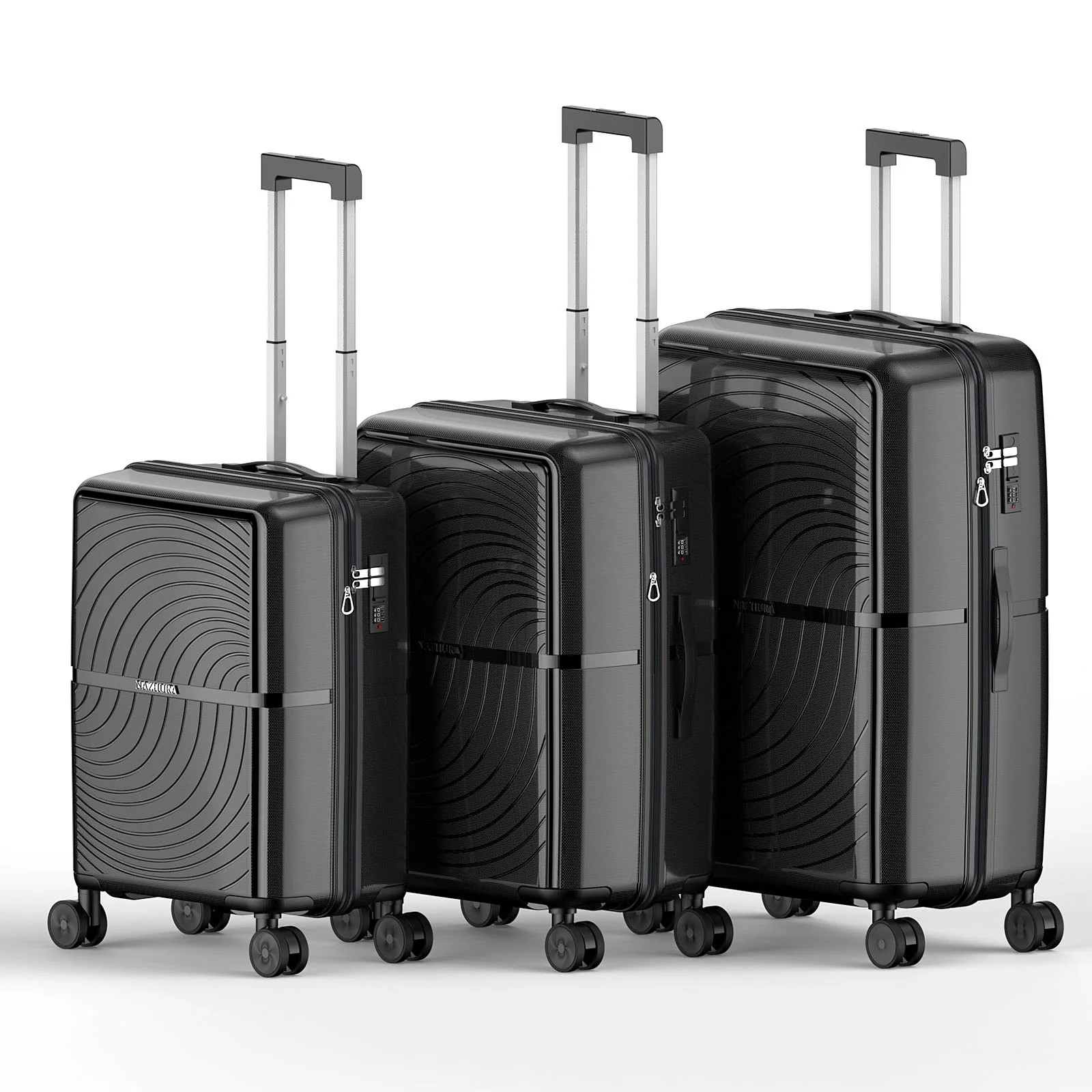 Nazhura Hardside Luggage Set of 3, Suitcase Set, Carry On Luggage 20 and 24 inch, Luggage 28 Inch... | Walmart (US)