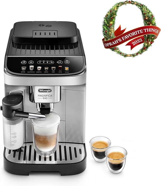 De'Longhi ECAM29084SB Magnifica Evo with LatteCrema System Coffee and Espresso Machine, Silver | Amazon (US)