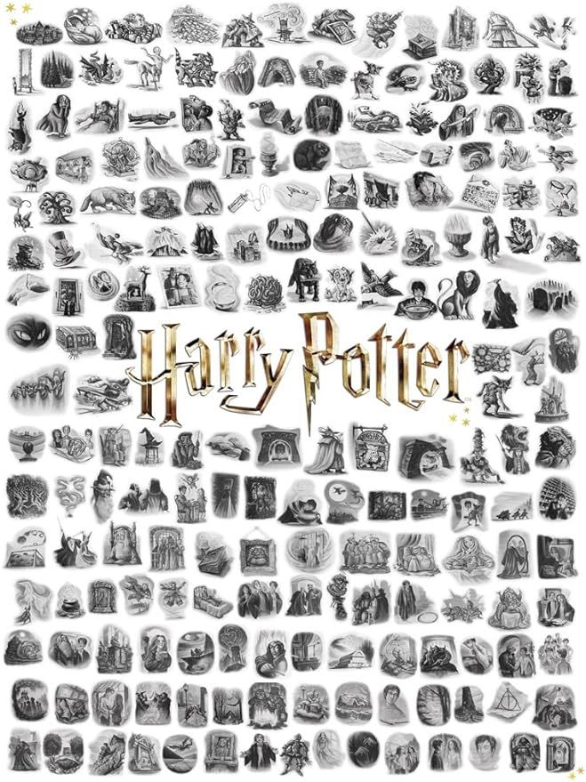 New York Puzzle Company - Harry Potter Chapter Art - 1000 Piece Jigsaw Puzzle | Amazon (US)