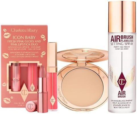 Charlotte Tilbury Holiday Kit - AIRbrush Flawless Setting Spray + AIRbrush Flawless Finish + Icon... | Amazon (US)