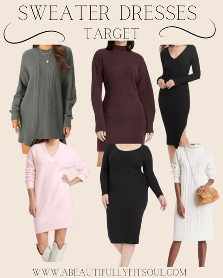 Sweater dresses at Target, fall dresses, fall outfits, fall fashion. 

#LTKstyletip