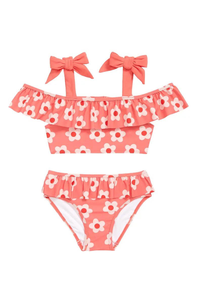 Kids' Ruffle Bow Strap Two-Piece Swimsuit | Nordstrom