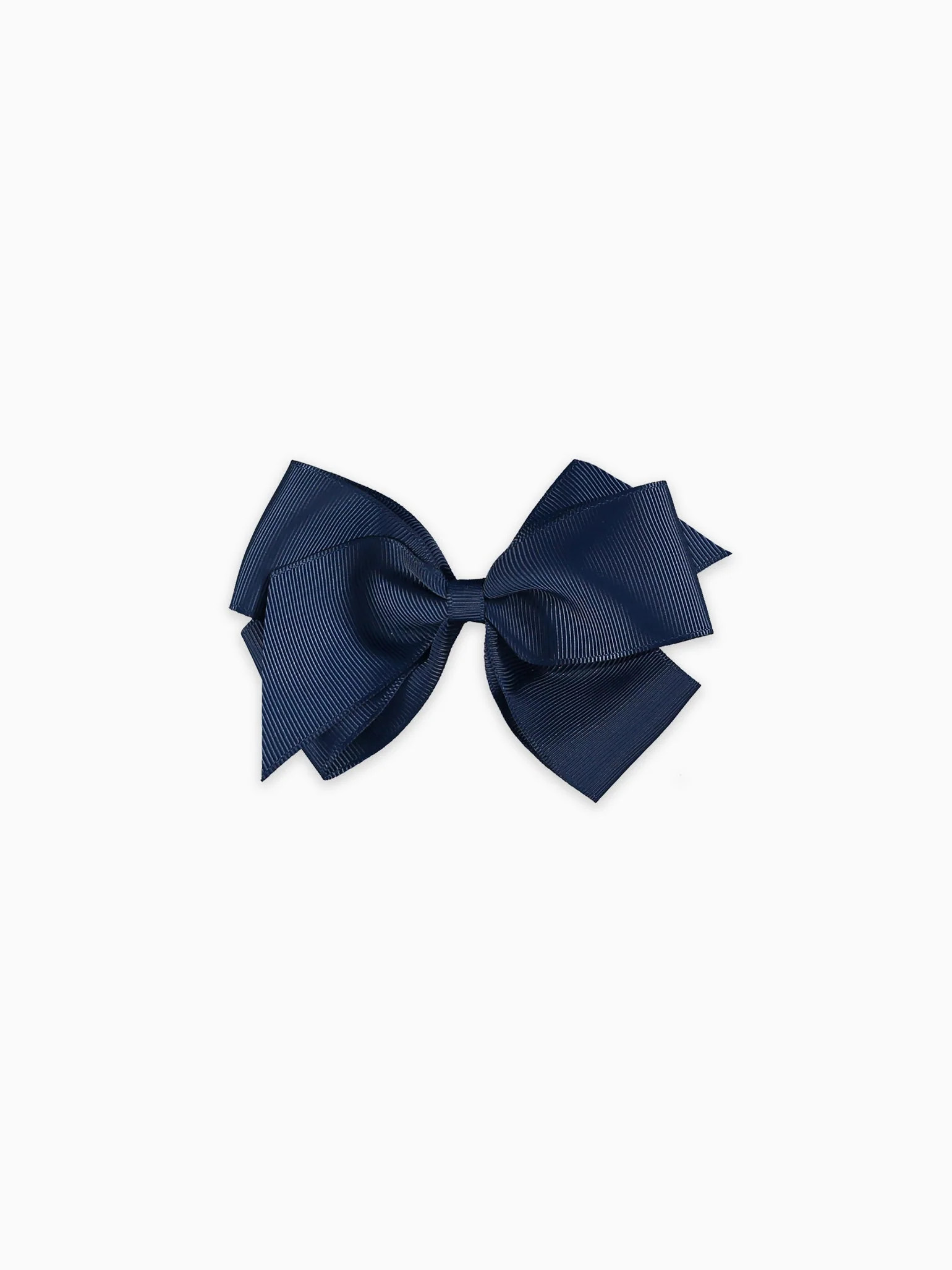 Navy Blue Big Bow Girl Clip | La Coqueta