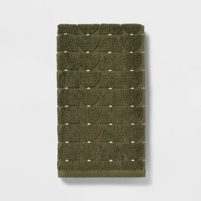 Modern Sculpted Hand Towel Green - Threshold™ | Target