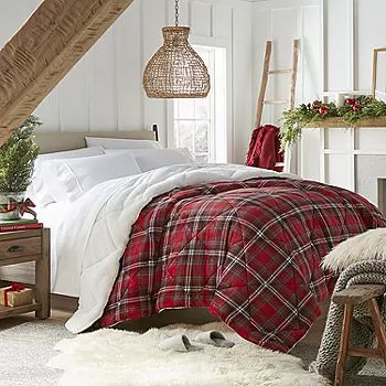 North Pole Trading Co. Faux Mink To Sherpa Reversible Comforter | JCPenney