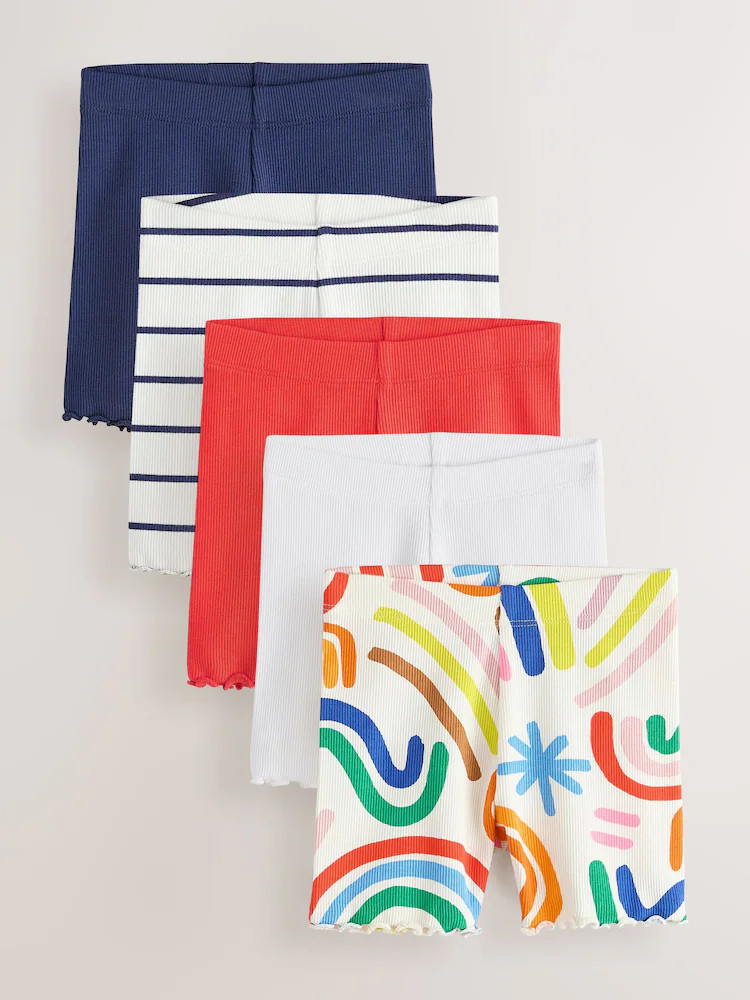 Rainbow Cycle Shorts 5 Pack (3mths-7yrs) | Next US