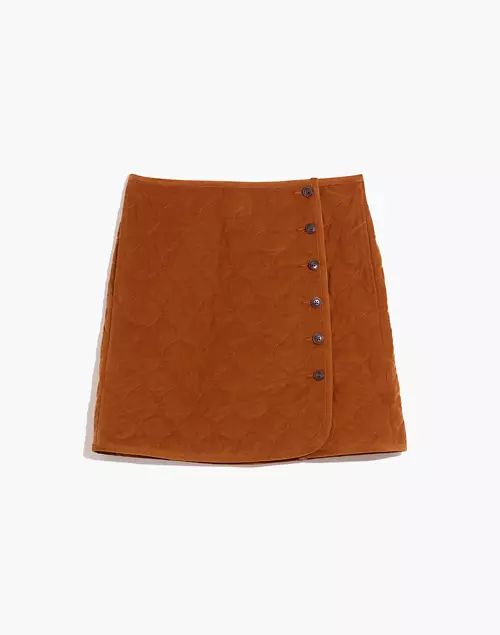 Corduroy Quilted Mini Skirt | Madewell