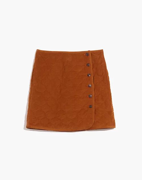 Corduroy Quilted Mini Skirt | Madewell