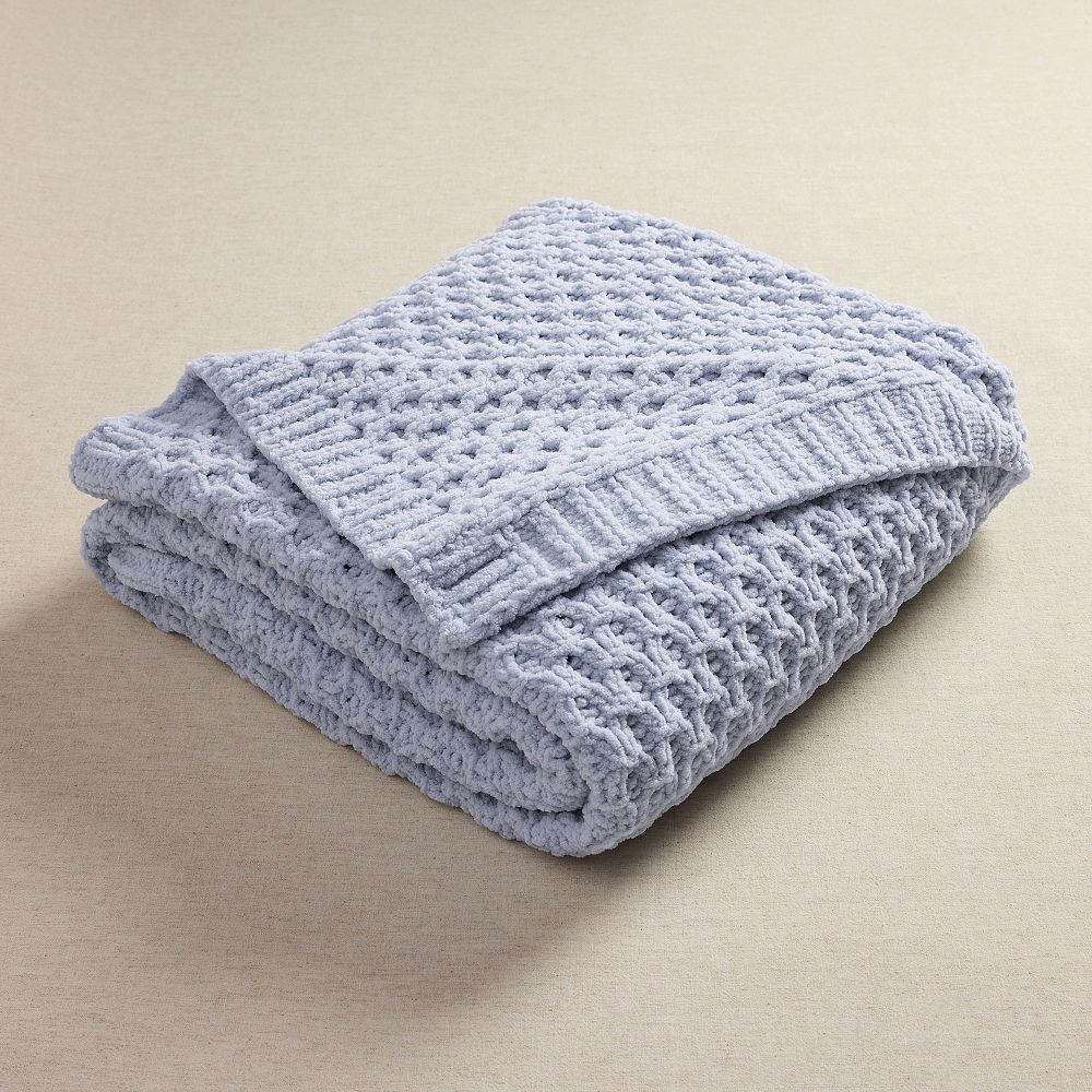 Chenille Knit Throw | Pottery Barn Teen