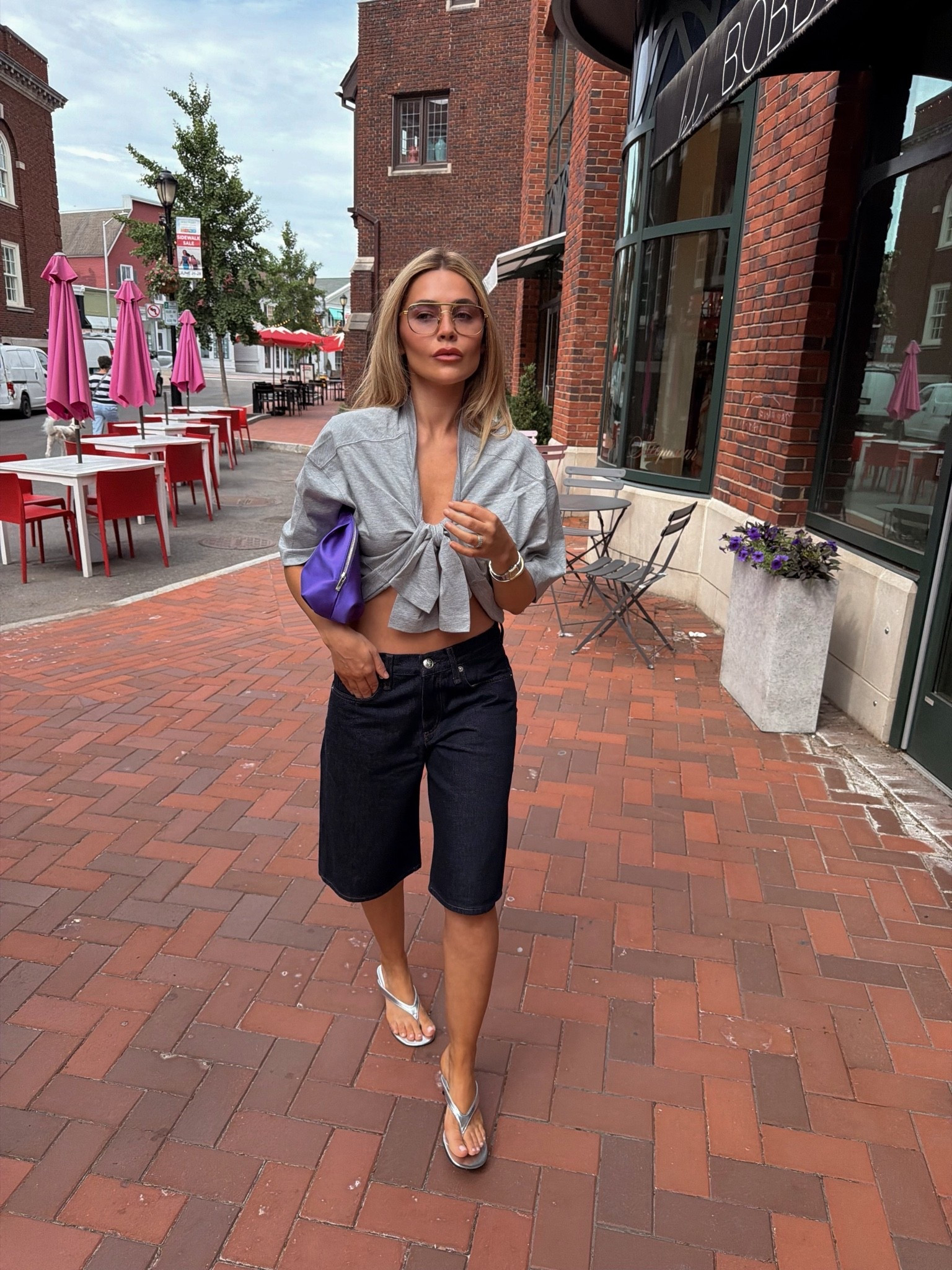 Top small 
Shorts sized up 1 from my usual for slouchier fit - 26