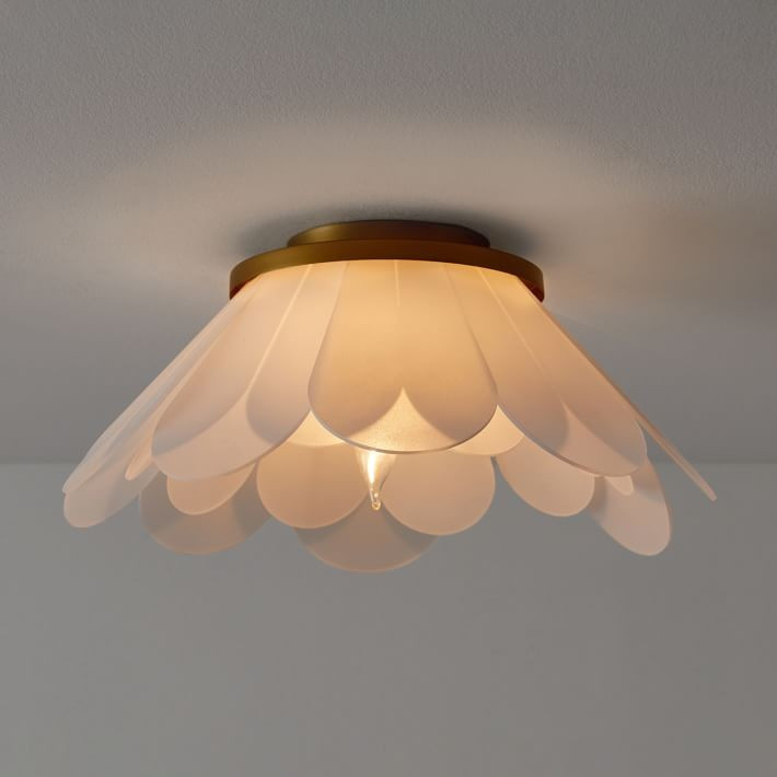 Frosted Acrylic Flower Flushmount | Pottery Barn Teen