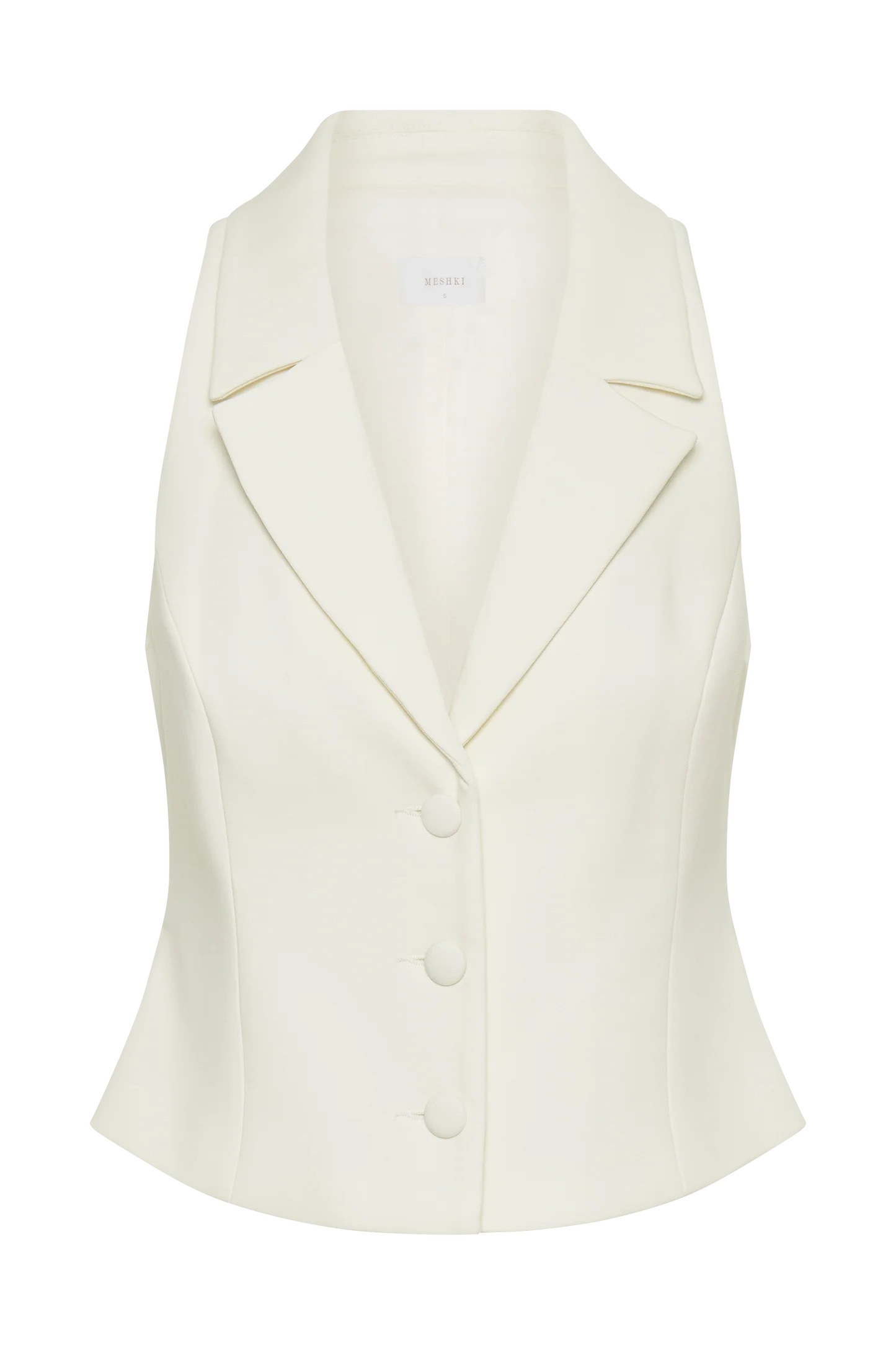Mura Suiting Vest - Ivory | MESHKI US