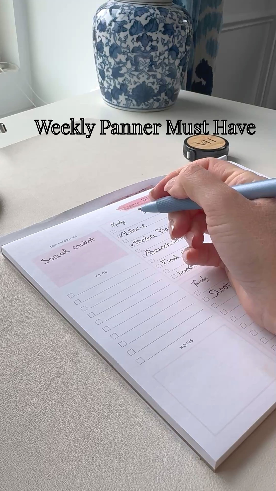 Okay, if your brain feels like 47 tabs are open, this weekly planner from Amazon is it. I map out clients, content, home, everything in one place. It keeps me focused, calm, and actually productive. You don’t need more chaos — you need a plan.

#LTKdayinmylife
