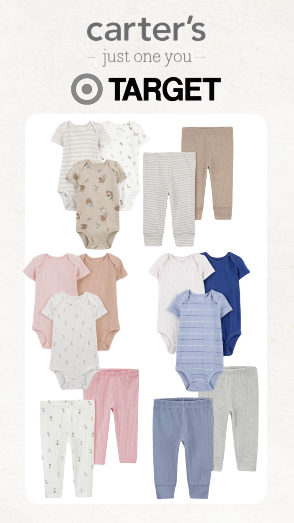 Carter’s Just One You baby boy, girl, and gender neutral sets available only at Target #Ad #CartersJustOneYou #Carters #Target #TargetPartner #liketkit

#LTKbaby